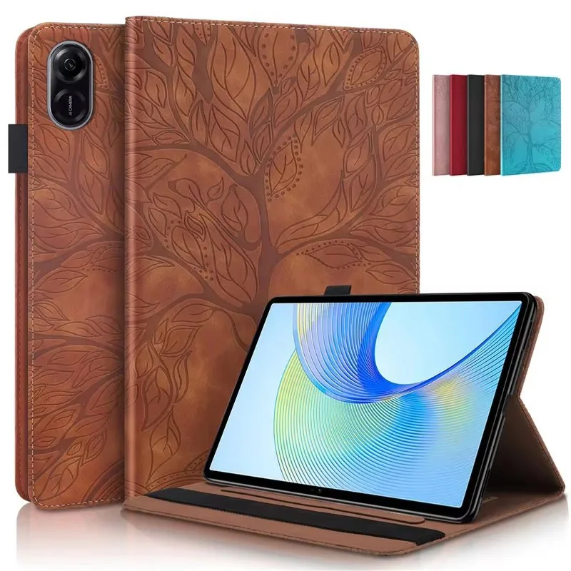 Case for Honor Pad X9 Tablet 11 5 inch Emboss Tree Leather Flip Cover for Funda Honor Pad X9 X 9 Case For Honor Pad X9 11.5"