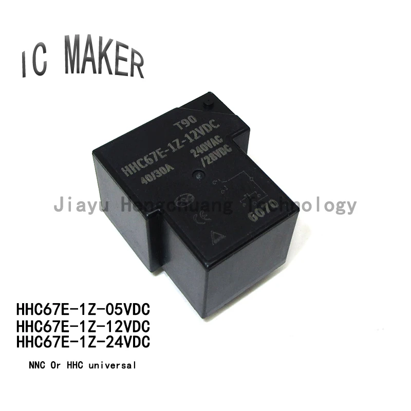 1PCS Original NNC HHC67E-1Z-05VDC HHC67E-1Z-12VDC HHC-1Z-24VDC 40A/30A 6-pin Conversion Type Power Relay