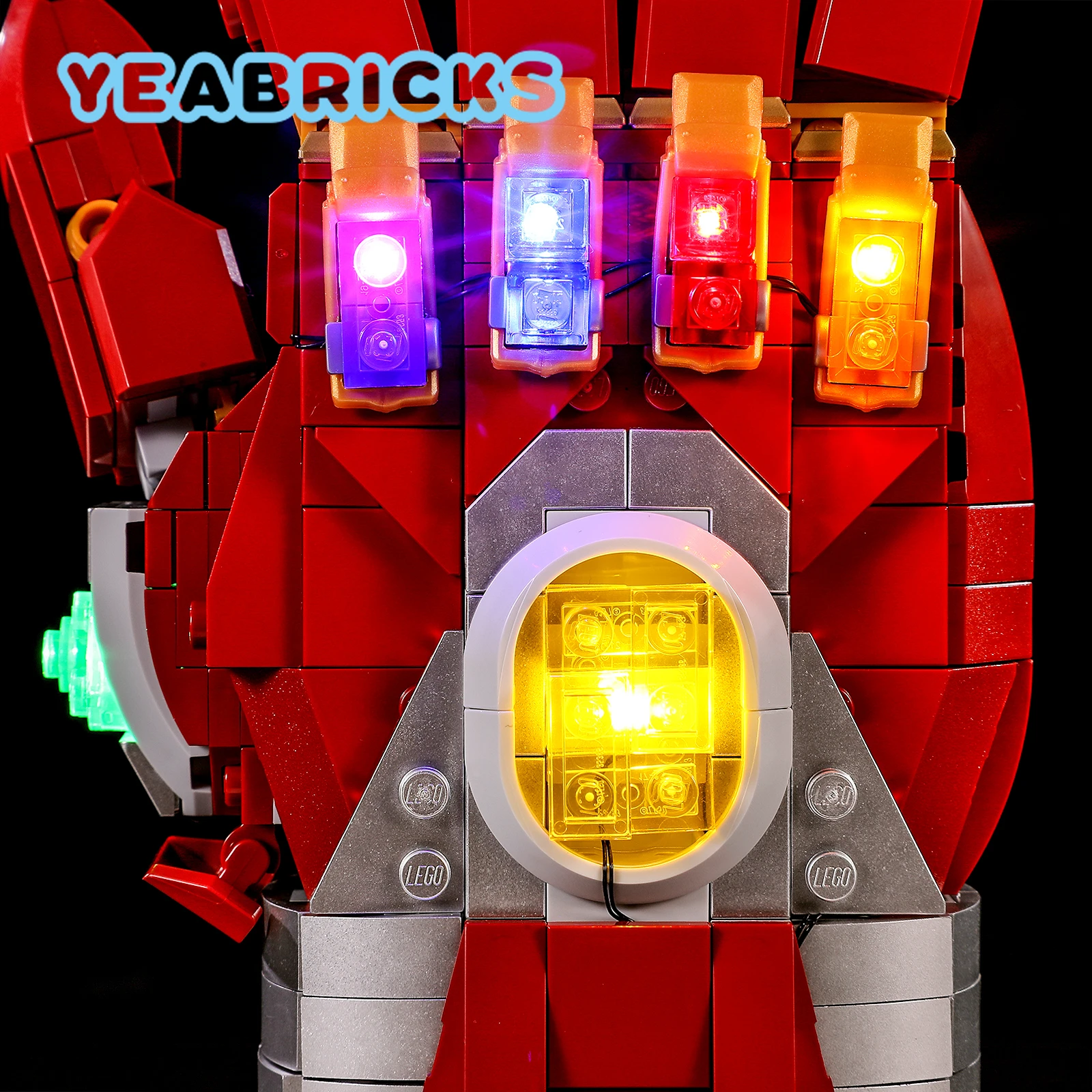 YEABRICKS – Kit de lumières LED pour 76223 Nano Gauntlet, ensemble de blocs de construction (modèle non inclus), briques, jouets pour enfants