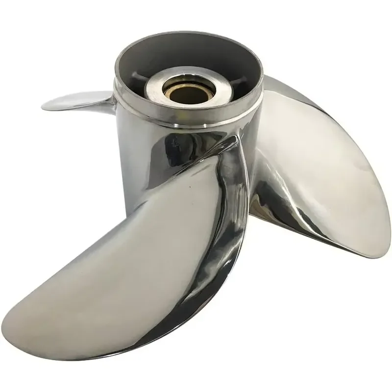 Boat Propeller, 15 Tooth RH Rotation, 3 Blade Stainless Steel, for Mercury 70-140HP Outboard Motor, Marine Boat Accessories