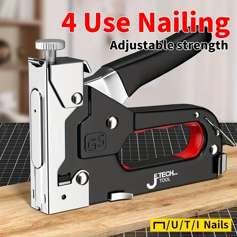 Manual pneumatic nail gun code nail gun steel nail machine special trough artifact nail U-Martin woodworking tools