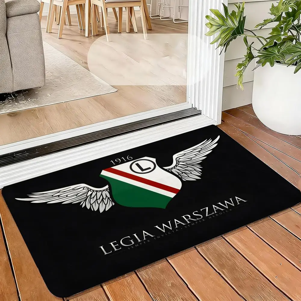 Tapete de flanela macia Legia Warsaw, tapete absorvente antiderrapante para banheiro, quarto, decoração de casa