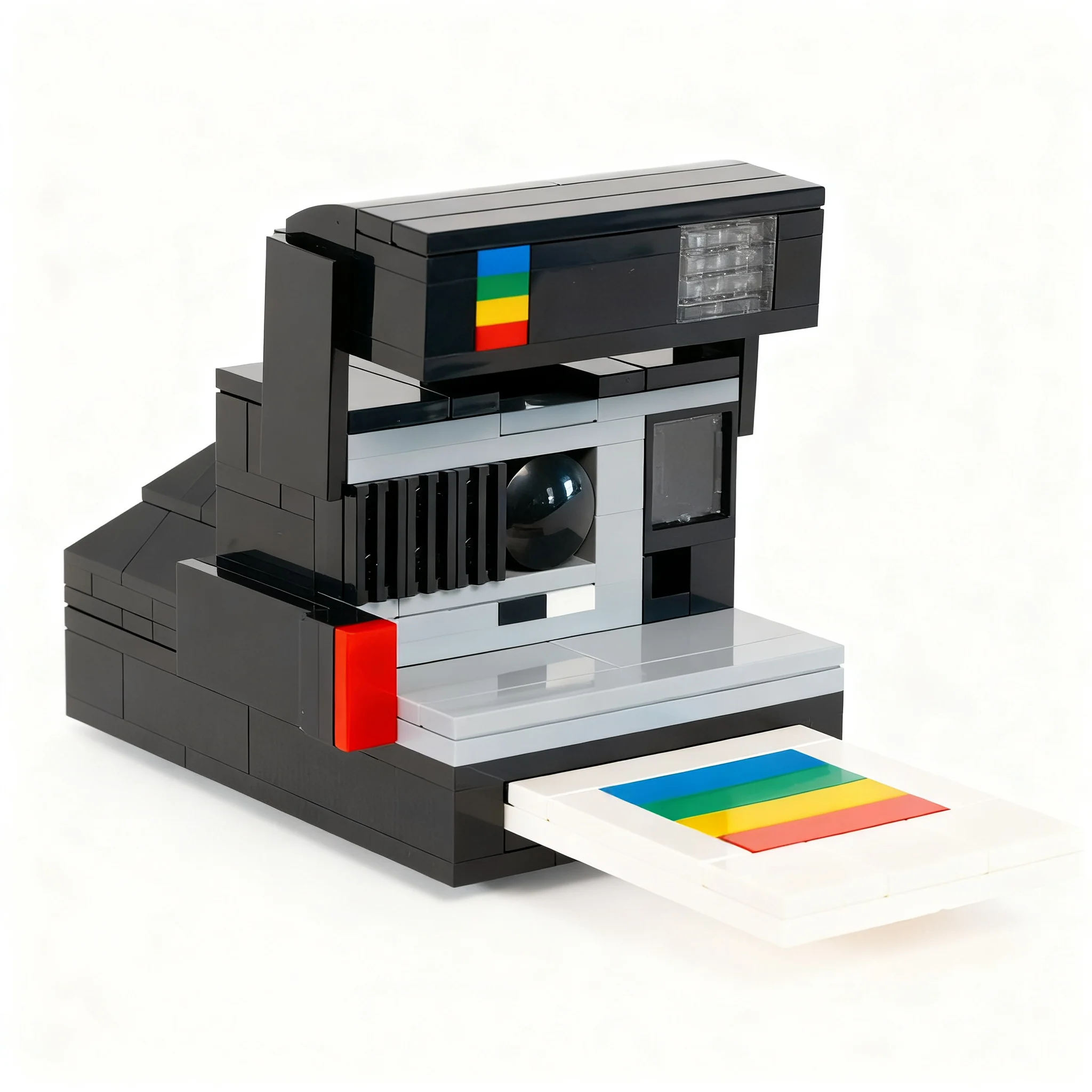 203pcs MOC Creator Creator Expert MINI Polaroid Sun 600 Instant Camera Pop-out Photo Model Building Blocks Christmas Gifts Toys