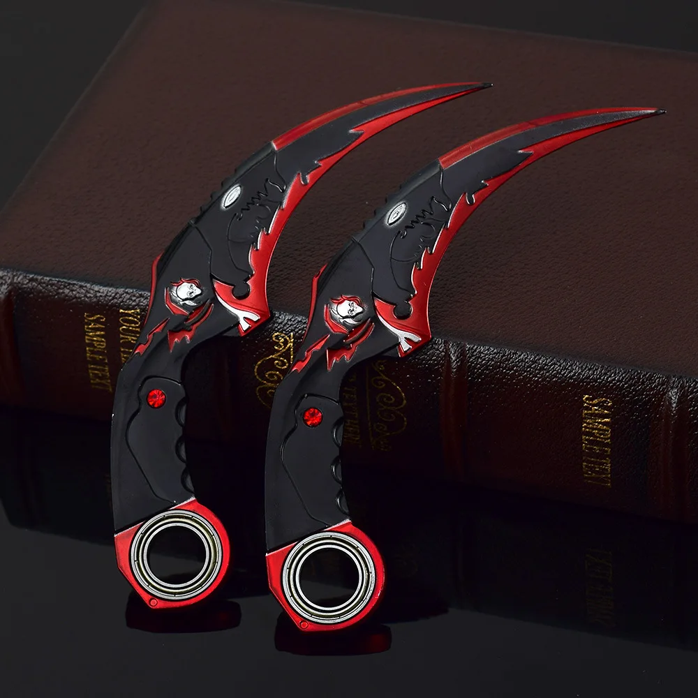 لعبة الشكل التنين الأزرق التنين الذهبي مخلب سكين ، كرامبيت ، الحرف المعدنية الحلي تزيين الهدايا ، عمل الشكل 18 سنتيمتر/7.08 #3