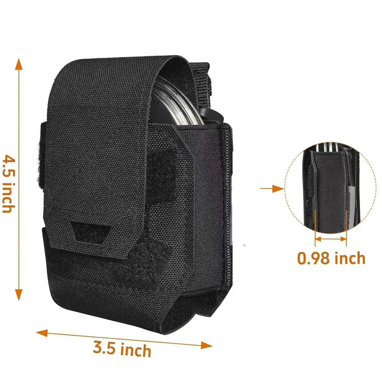 Molle handcuff waist bag for outdoor security patrol and duty, with quick-release hand buckle pocket