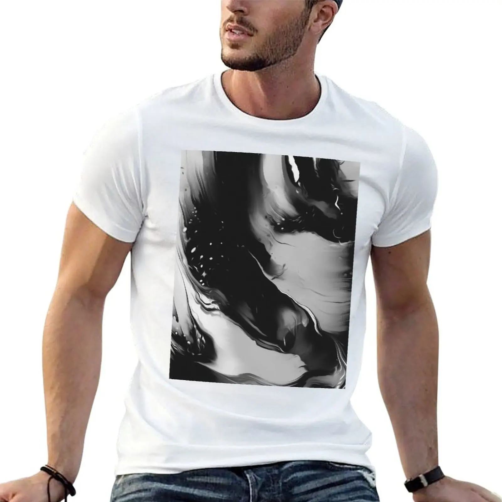 THE DAWN T-Shirt Minimalist Plain Crew Neck T-Shirt