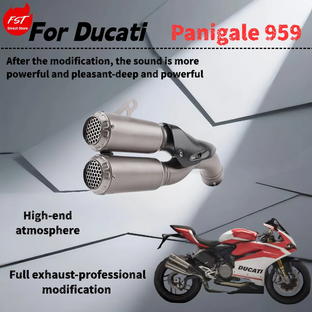 

Для Ducati Panigale959-Модифицированная хвостовая выхлопная труба — звук глубокого, богатого и мощного звука.