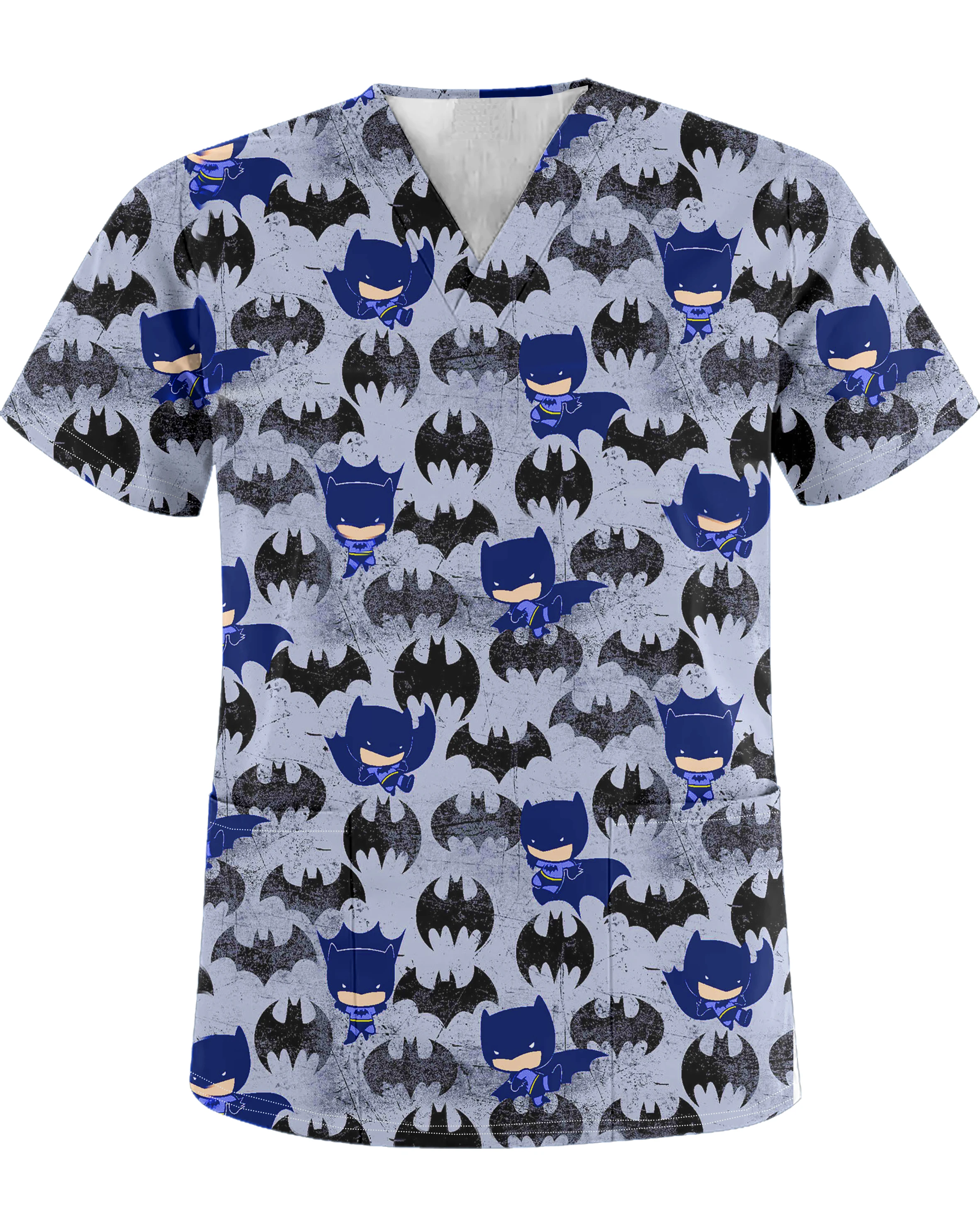 صيف جديد الكرتون أنيمي التمويه طباعة الرجال الخامس الرقبة جيب فرك أعلى ممرضة موحدة الحيوانات الأليفة متجر مستشفى الأسنان ممرضة تي شيرت #6