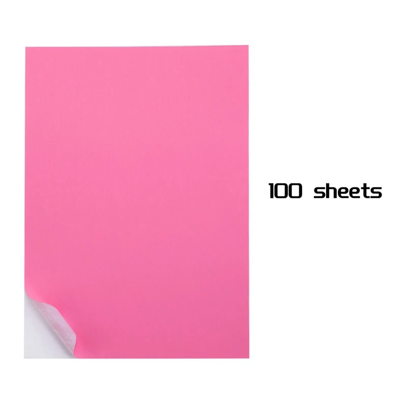 A4 Sticker Paper -A4 Sticker Labels 8.27X11.69 Inch For Laser/Inkjet Printers For Office School