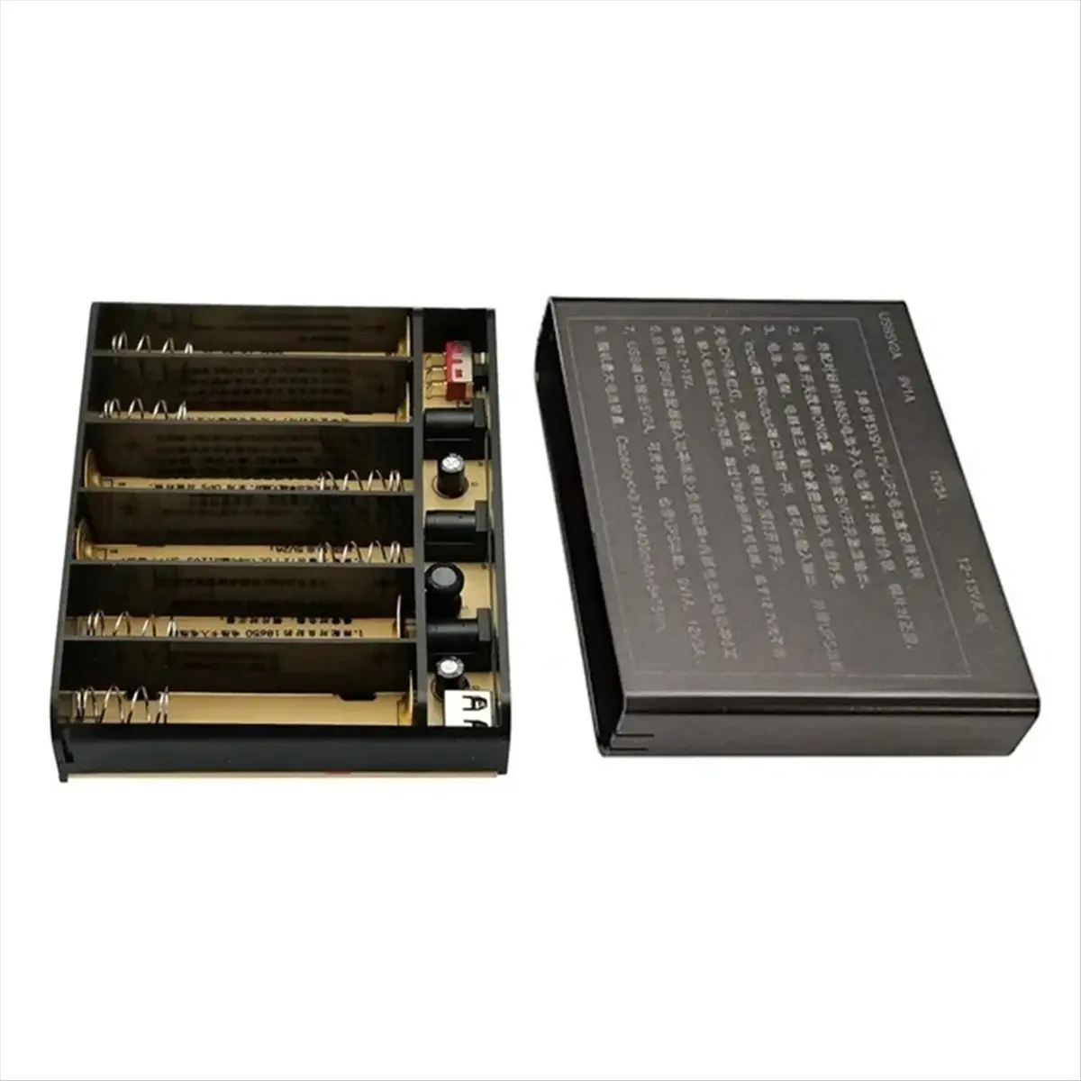 USB for DC 12V Output 6x 18650 Batteries UPS DIY Box for Cellphone WiFi Router LED Light Security Cam-AT35
