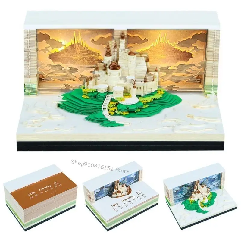 Heaven Alcazar Design Calendar Night Light Teep Special Paper Holiday تذكير