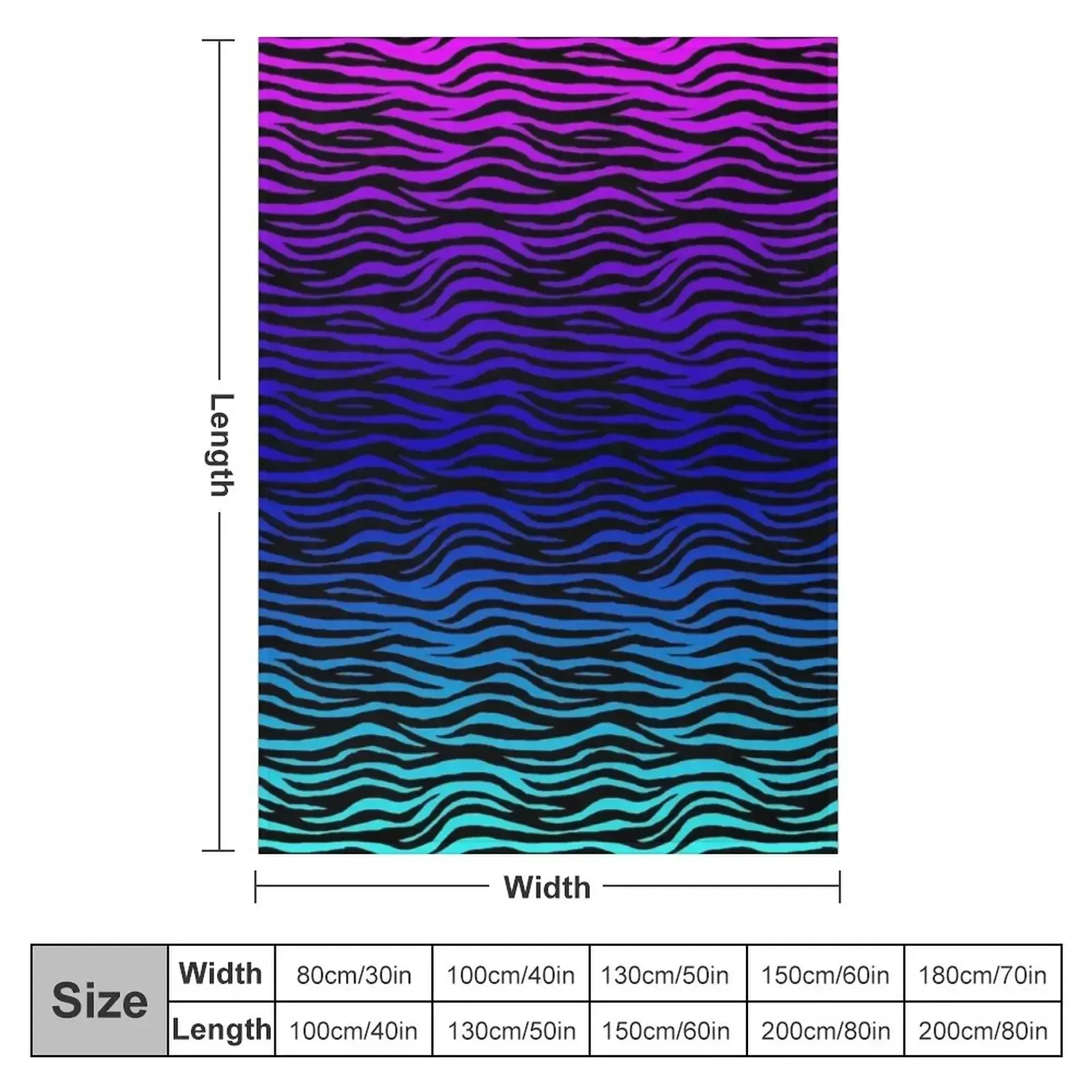 Purple Zebra Print Throw Blanket Winter beds Cute Plaid Single Quilt Blankets