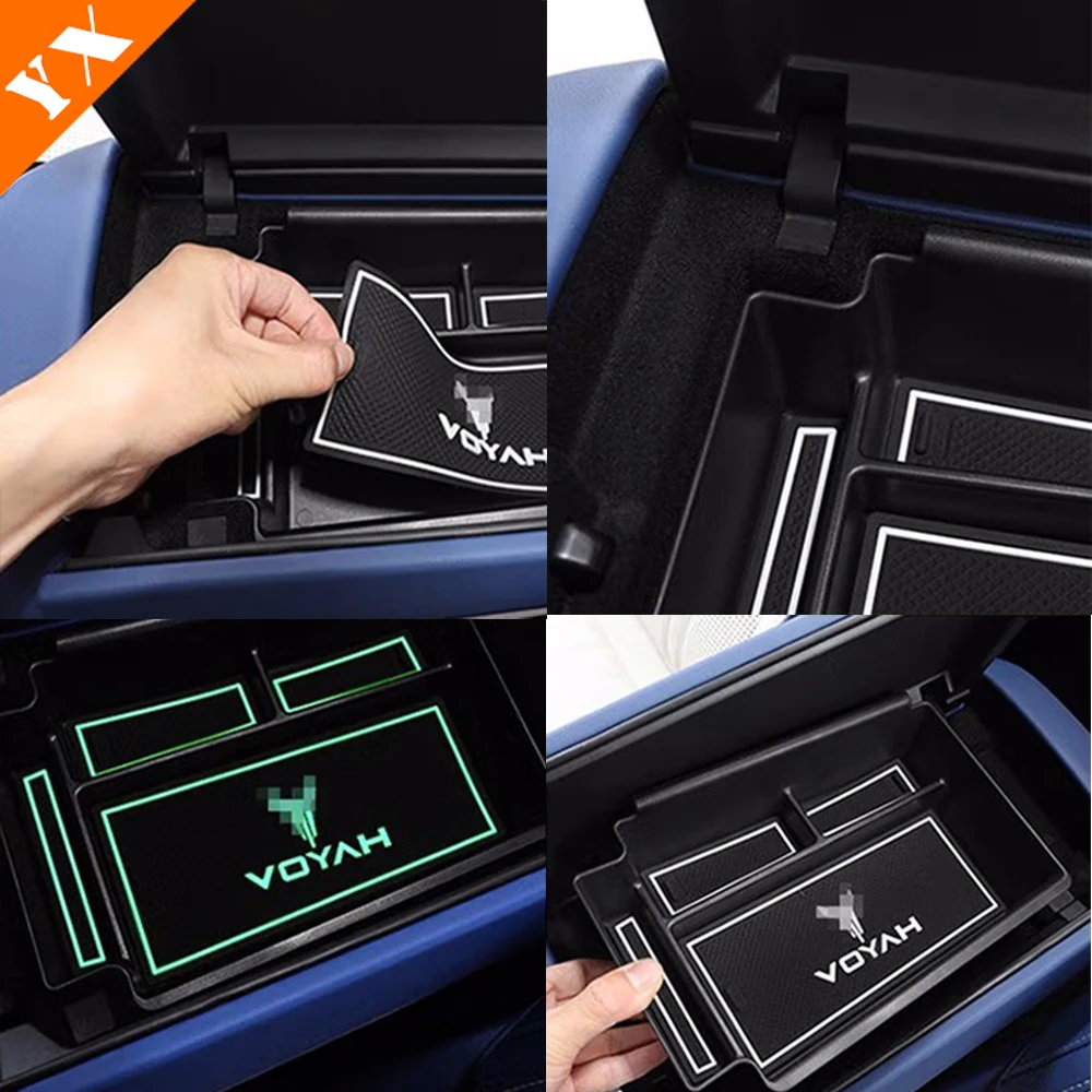 For Dongfeng Voyah Free Accessories 2021-2023 Plastic Car Central Console Storage Box Central Control Lower Storage Box Interior