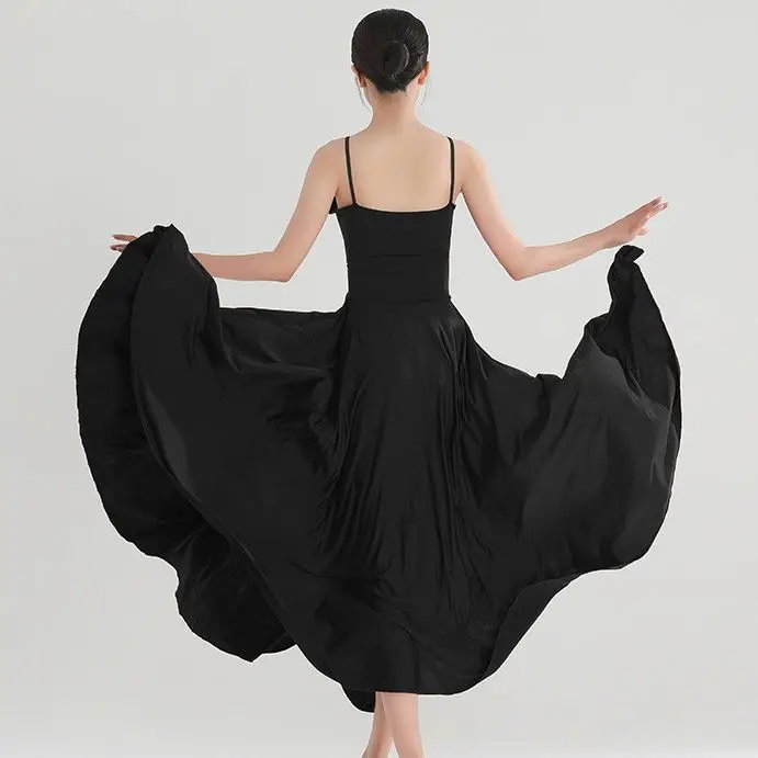 Tenue de spectacle de danse classique, robe à bretelles, grande balançoire, fluide, style chinois, danse moderne, examen d'art de danse de ballet