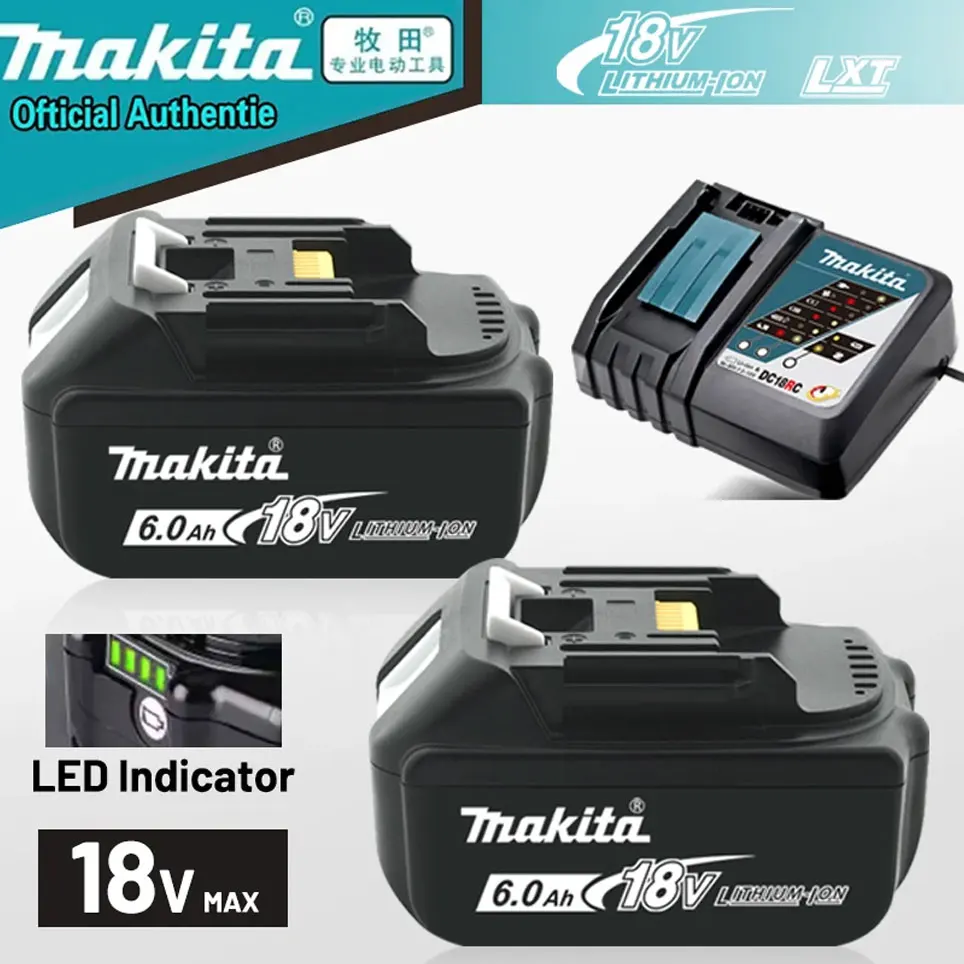 

Makita battery, 18V 6.0AH lithium battery, Makita 18V ,electric drill, impact drill, angle grinder, original Makita tool battery