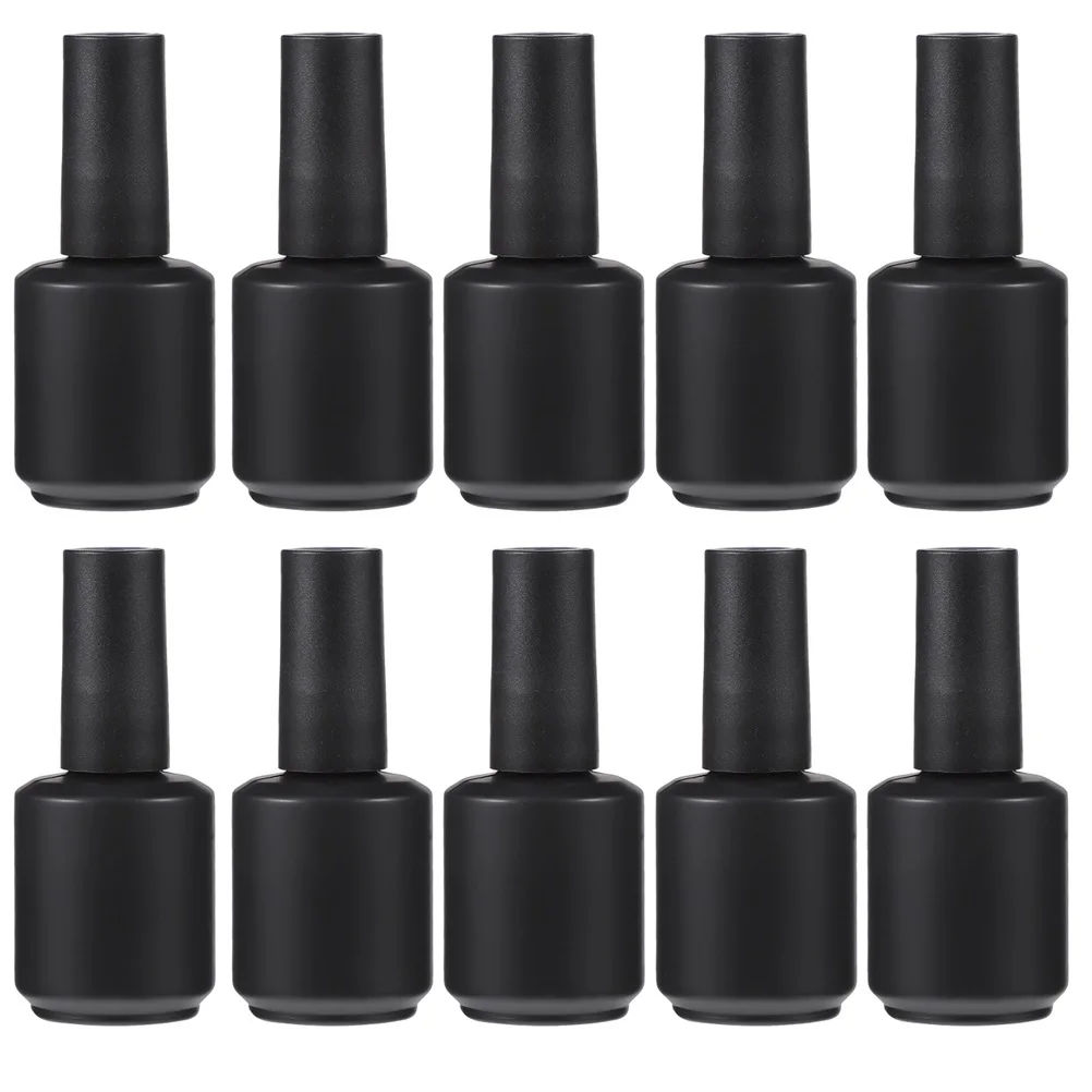 12 قطعة من زجاجات طلاء الأظافر الزجاجية الفارغة، حاويات تخزين خفيفة الوزن وقابلة لإعادة الملء لتقليم طلاء الأظافر