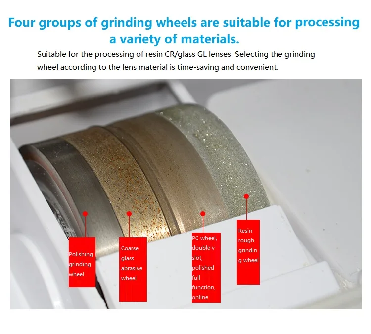 Máquinas automáticas de corte de lentes ópticas SJG-6100 com instrumentos ópticos de garantia de 1 ano
