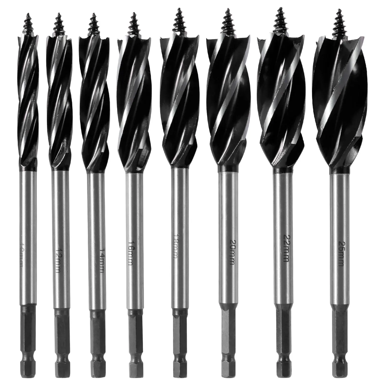 kit-de-8-forets-a-bois-en-acier-a-haute-teneur-en-carbone-a-4-cannelures-pour-percage-et-taraudage-10-25-mm-avec-tige-hexagonale