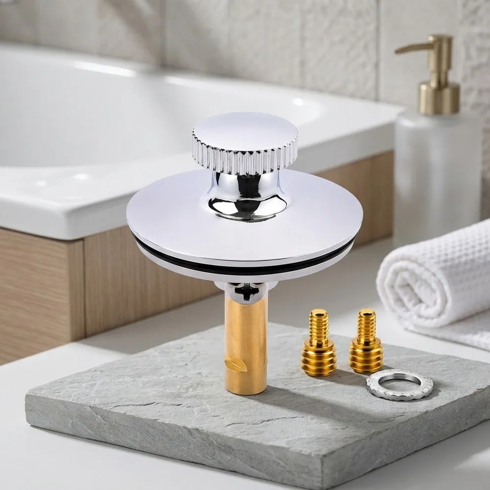 Standard Size Bathtub Drain Stopper with Pull-Up Functionality Engineered for Reliable Water Control and Long Term Use