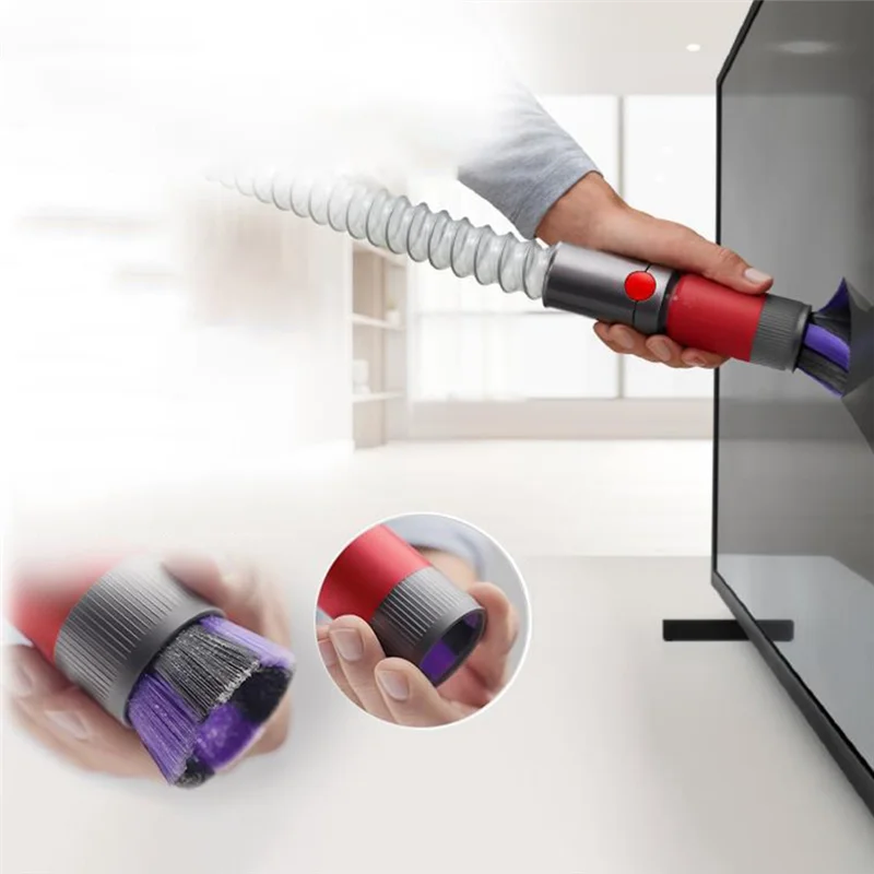 Для Dyson V7 V8 V10 V11 V12 V15 Бесследная головка щетки для пыли Удлинительный шланг Набор пылесосов Аксессуары для всасывающей головки