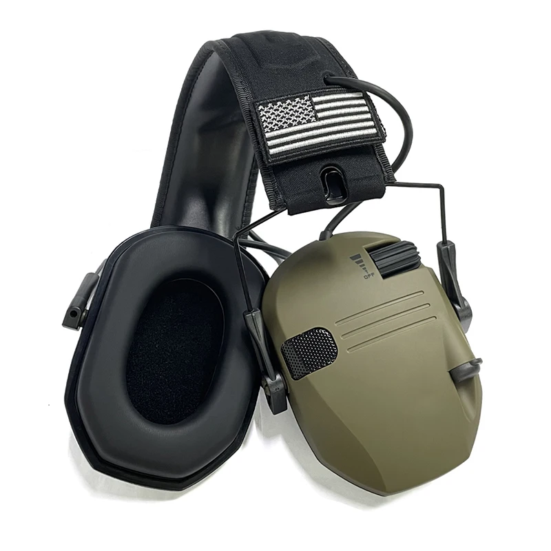 Imagem -02 - Electronic Shooting Earmuffs Tactical Sound Amplificação Headconjunto Ear Proteção Anti-ruído Ear Muff Outdoor Sports wk