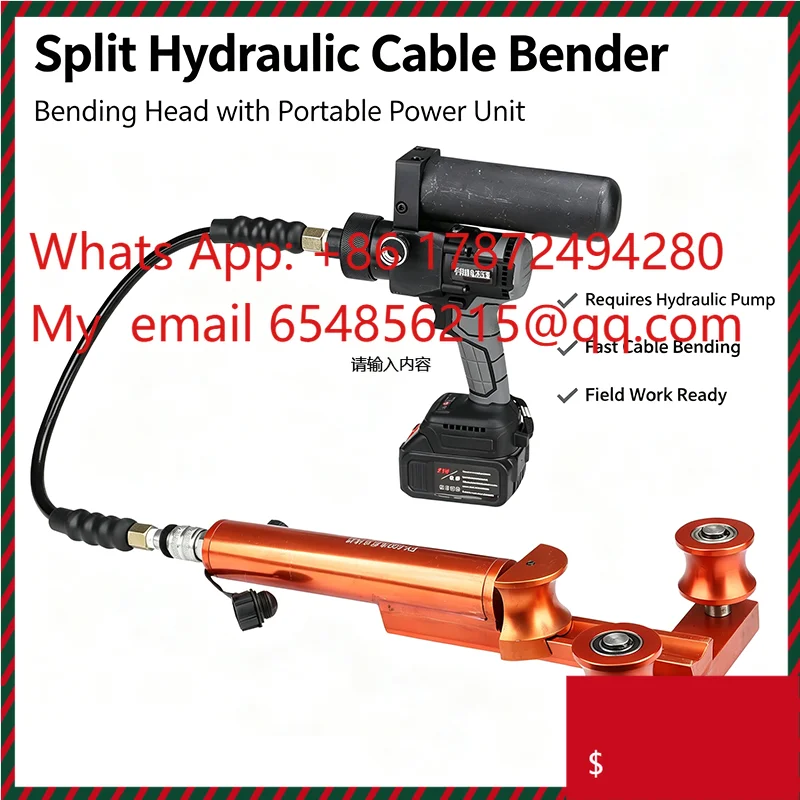CCD Split‑Type Hydraulic Bending Machine, Equipment for 500 mm² Copper Bar Bending Operation