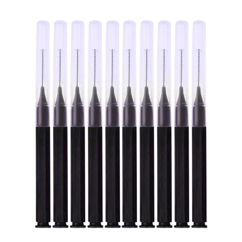 10pcs Bendable Micro Brushes Disposable Microbrush Applicators Eyelash Extensions Eyelash Glue Cleaning Brush for Eyelash