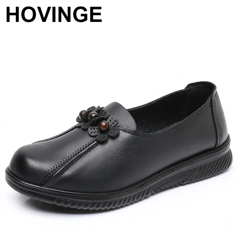 أحذية جلدية متعددة الاستخدامات ربيع الخريف موضة أحذية الحفلات غير الرسمية وصول المرأة الجديدة خمر