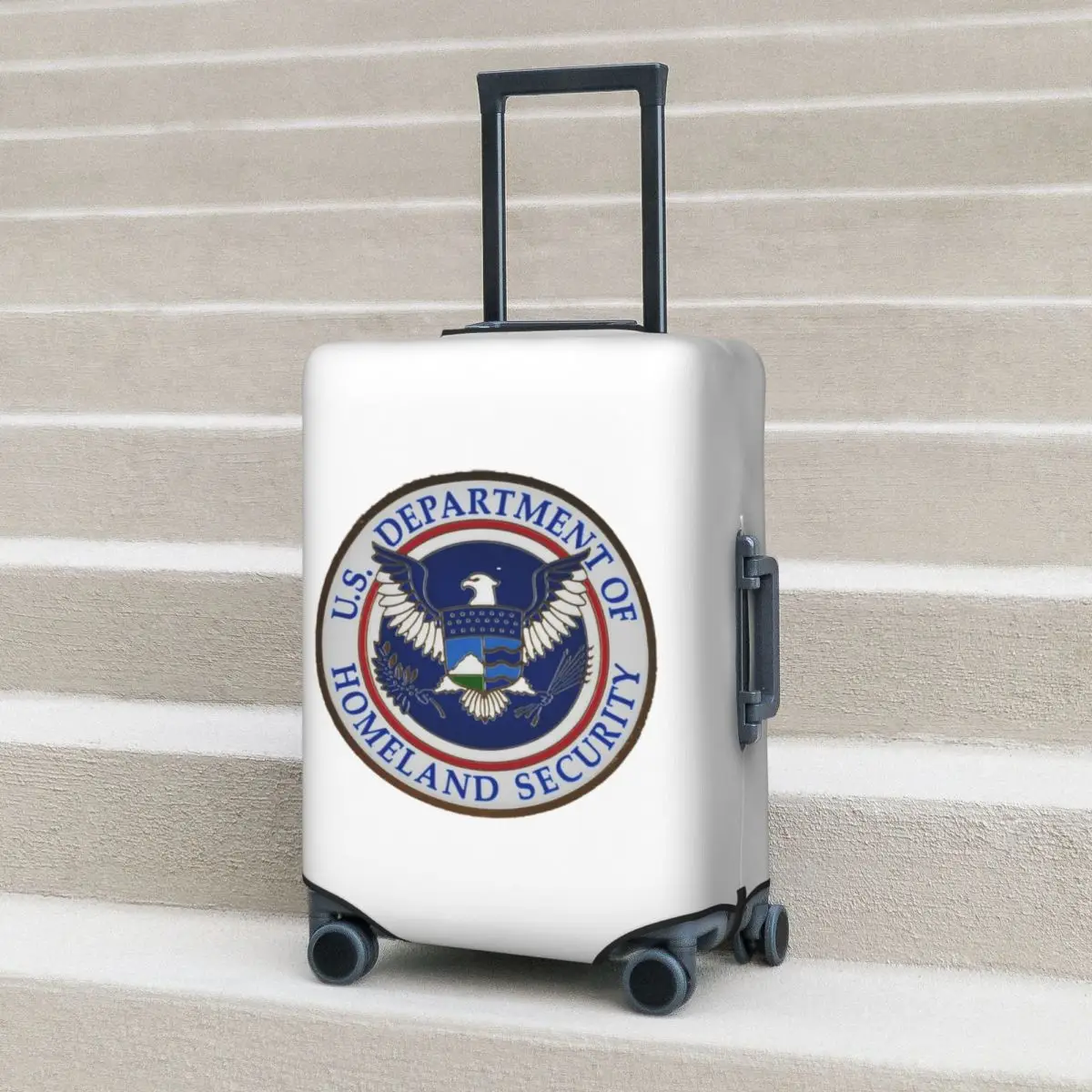 

DHS - Department Of Homeland Security Suitcase Cover Protection Elastic Travel Luggage Protector Covers for 18-32 Inch