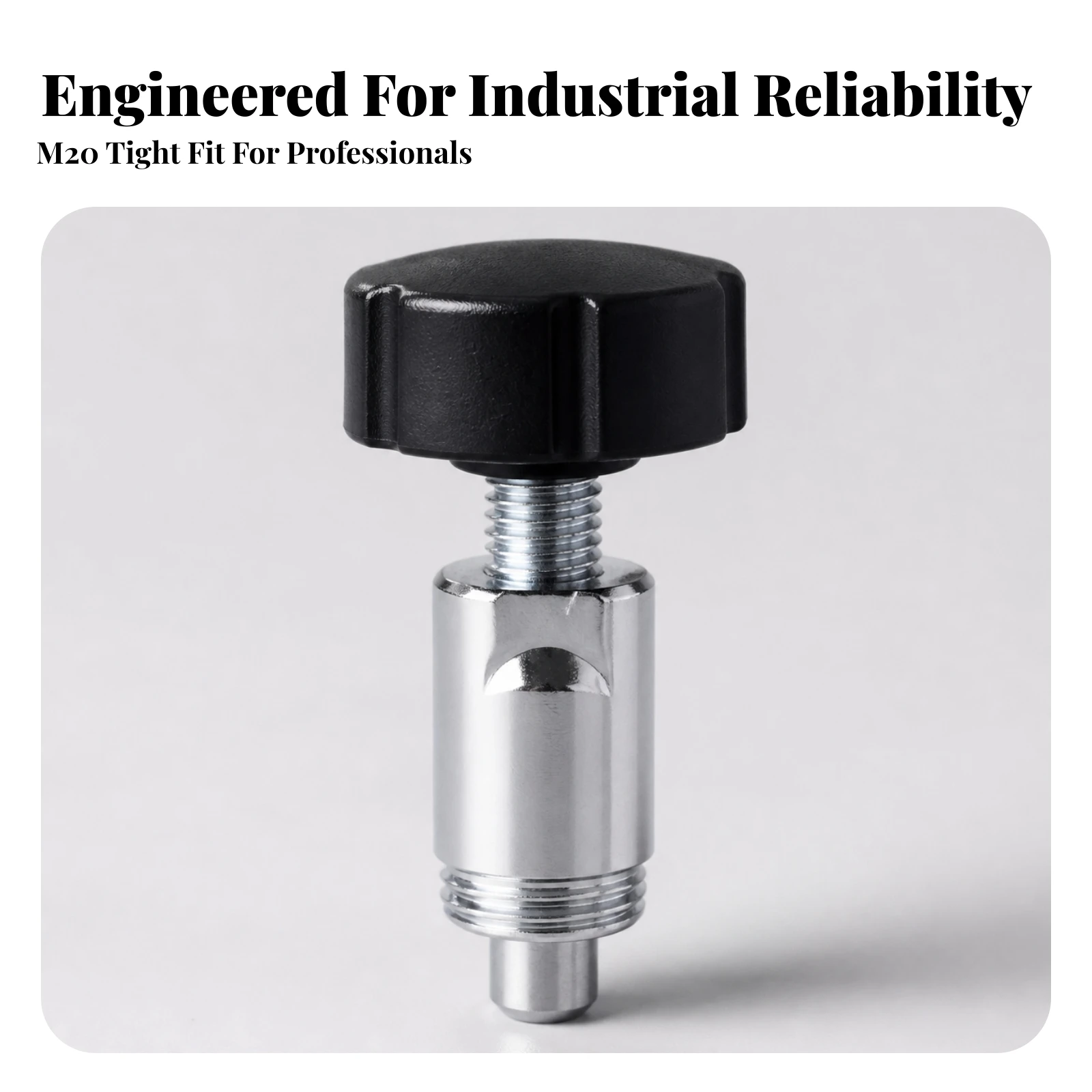 M20 Elastic Pull Pin Sturdy Spring-Loaded Pull Pin with Round Knob Lightweight Smooth Surface for Gym Owners