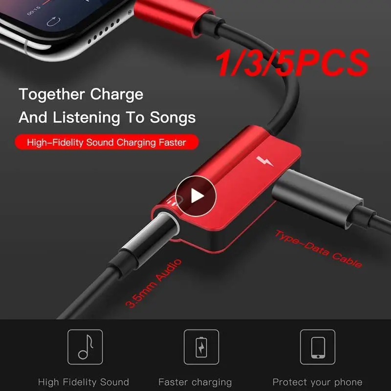 1/3/5PCS Usb Type C To 3.5mm Jack TypeC Audio Splitter Headphone Cable For Earphone Aux 3.5 Adapter