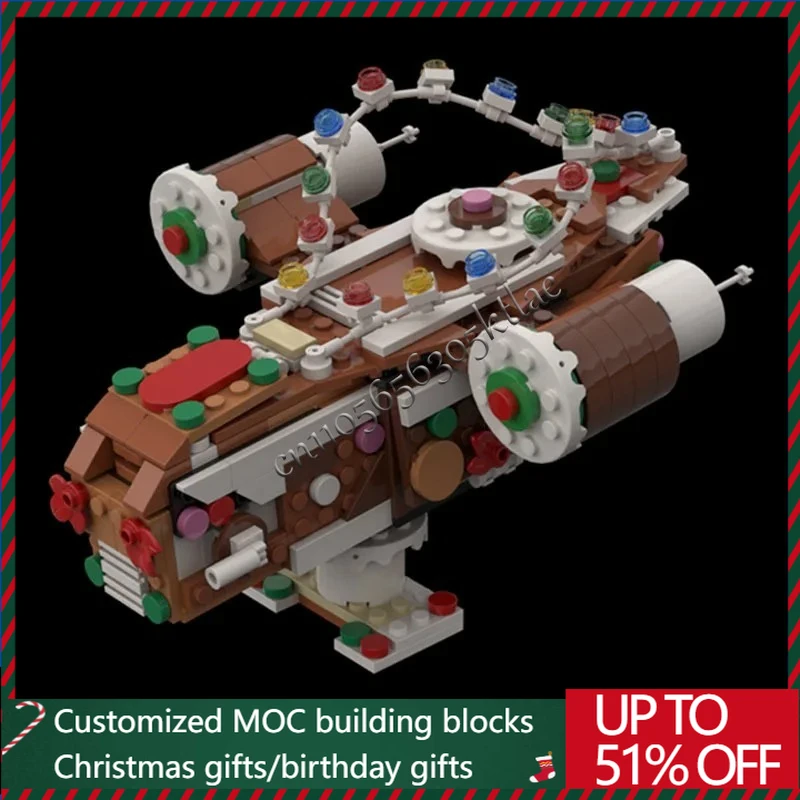 

371 шт., звездная битва, пряничный герб, модель здания, сделай сам, головоломка на заказ, технология, креативная сборка, детская игрушка в подарок MOC40806