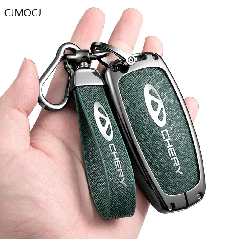 Premium Zinc Alloy Key Cover Case for Chery Arrizo 8/Tiggo 7/Tiggo 5x - Protective Key Fob Shell Keybag Keychain