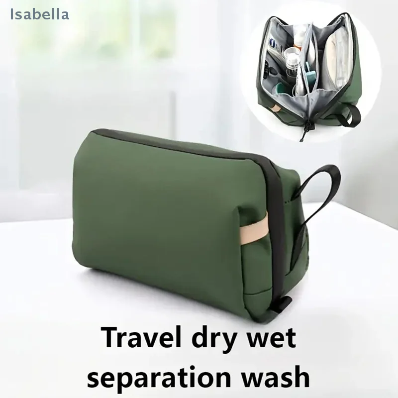 

★ ★ ★ Водонепроницаемая косметичка, разделительная сумка для сухого и влажного стирки для деловых поездок, сумка для хранения большой емкости