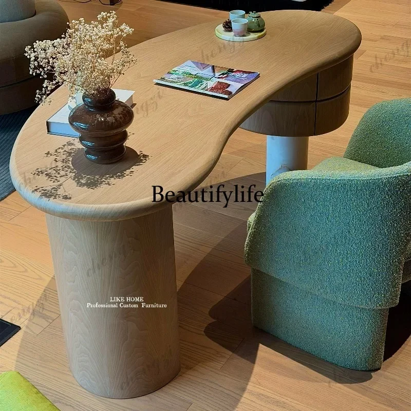 A52 Italian curved desk Nordic simple modern writing desk corner household desk