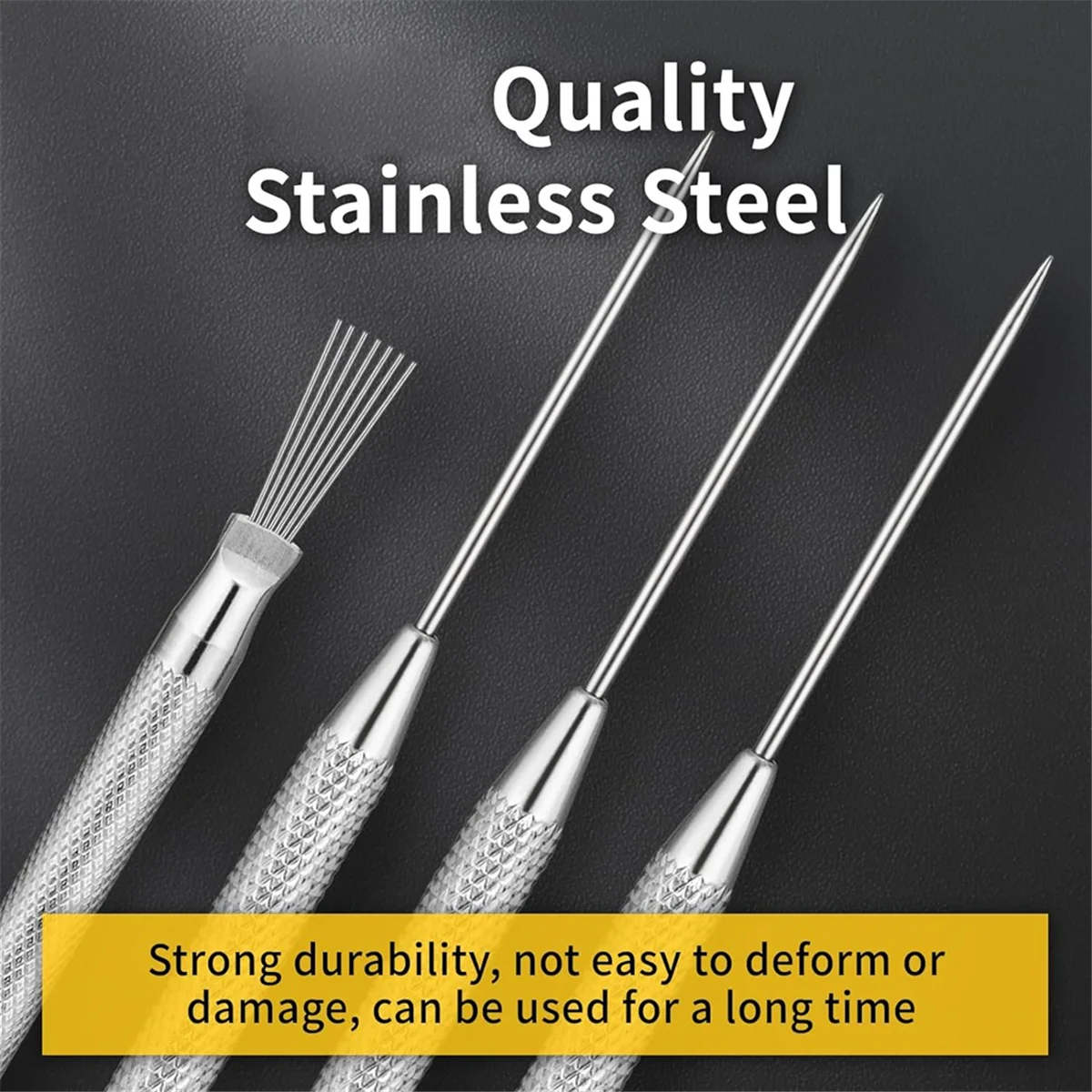 ABJT Clay Tools, 6Pcs Clay Sculpting Ceramic Detail Tools Feather Wire Texture Tools Clay Carving Modeling Kit