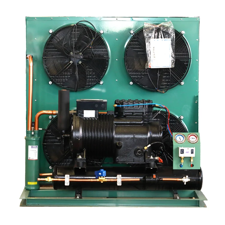 Lucky Star 12HP Refrigerator Heat Exchange Unidad De Condensacion Cold Storage Room Freezer Tecumseh Condensing Unit Chiller