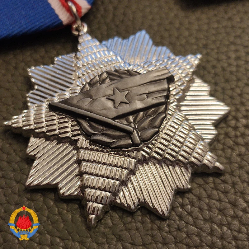 Serbia Socialist Republic National Flag Medal Metal Collection - Clothing Accessories for Flag of Yugoslavia Enthusiasts