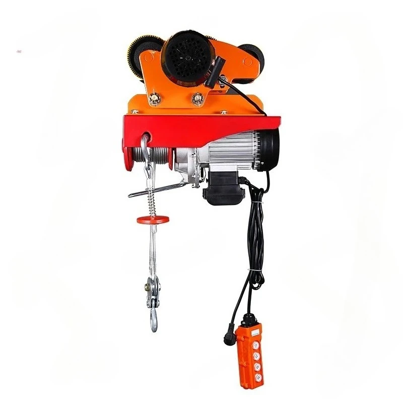 

Miniature Electric Hoist 220V One-piece Small Crane with Sports Car Running Household Wire Rope Lift Hoist