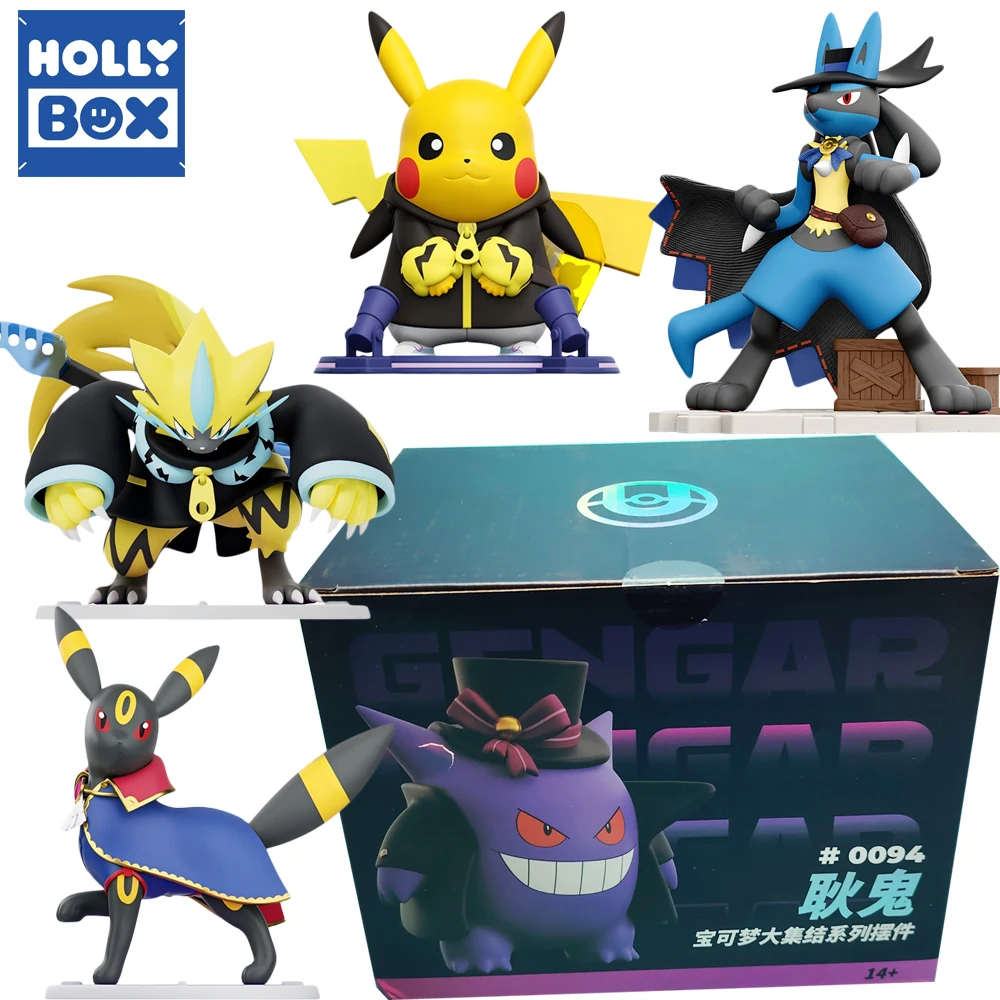 holly-box-figurines-d'action-pokemon-authentiques-style-dessin-anime-poupees-mignonnes-de-grande-valeur-modele-de-decoration-jouets-presentoir-de-bureau-cadeau-surprise