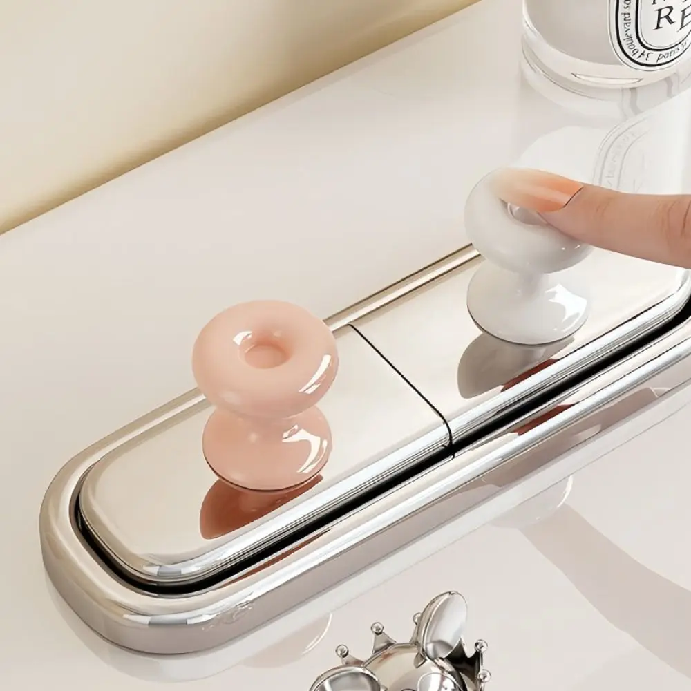Creative Donut Toilet Press Button Adhesive Nail Protector Toilet Flush Top Button Multifunctional Toilet Tank Press Button