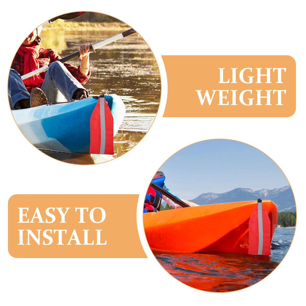 

2pcs Safety Flags Reflective Towing for Kayak Towing Flag Boats Canoe Accessories Durable Lightweight Foldable