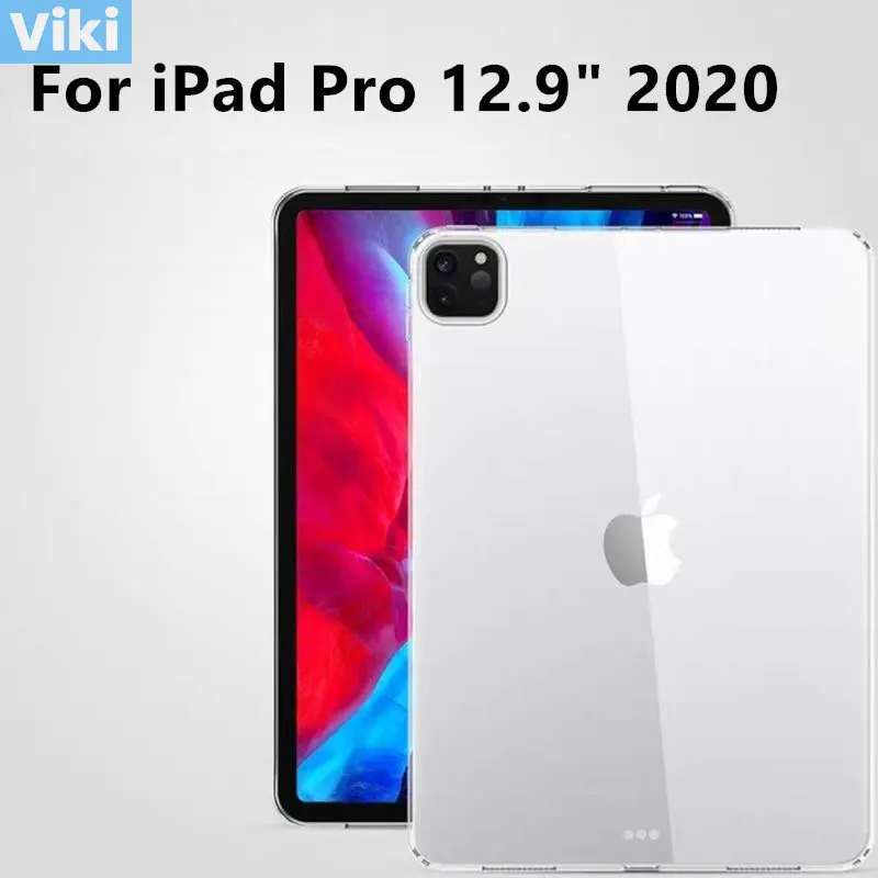 

TPU Clear Case For iPad Pro 12.9 2020 Silicone Transparent Ultra Thin Cover ipad pro 12 9 4th generation case Coque Accessories