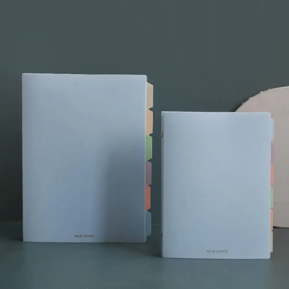 Immagine 4: Nuovo quaderno con raccoglitore a colori A5/B5 morbido con divisore indice pastello Quaderni per studenti Quaderni con linea ricaricabile