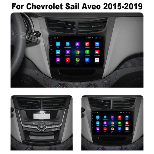 Imagen 2 del producto Radio de coche Android 16, Radio estéreo para coche, reproductor de vídeo Multimedia para Chevrolet Sail Aveo 2015 2016 2017 2018 2019, navegación GPS