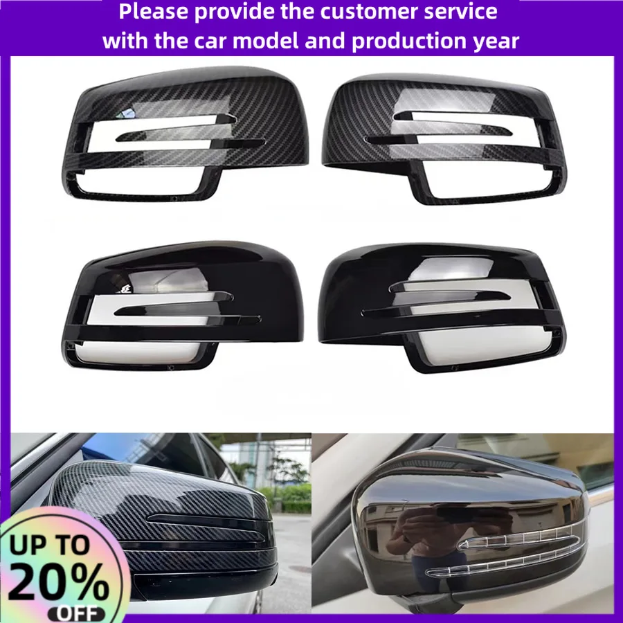 

For Benz A C E S Class W204 W176 W246 Replacement Reversing Mirrors Cover Rearview Mirror Housing Rear Shell Carbon Fiber 1 Pair