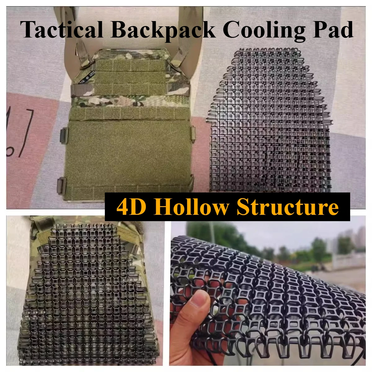 Tactical Vest Lining Breathable Pad Multifunctional Breathable Pad Universal Backpack Heat Dissipation Pad
