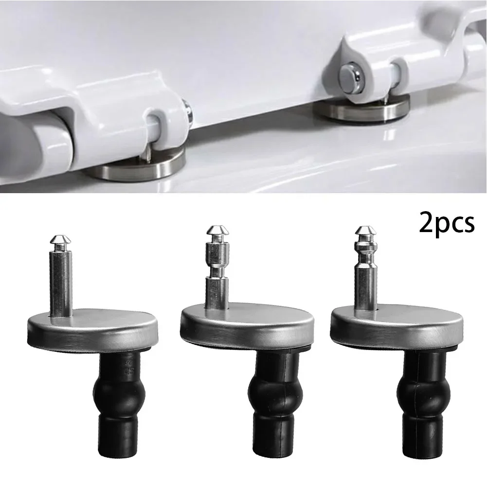 2Pack 55mm Toilet Seat Hinge To Top Close Soft Release Quick Install Toilet Kit For Most Standard Toilet Seats Toilet Accessorie