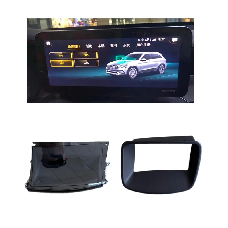 For Mercedes Benz Cclass GLC X205 X253 C200 C260 C43 GLC260 GLC300 HUD Display For Cars Featuring Water Temperature Function