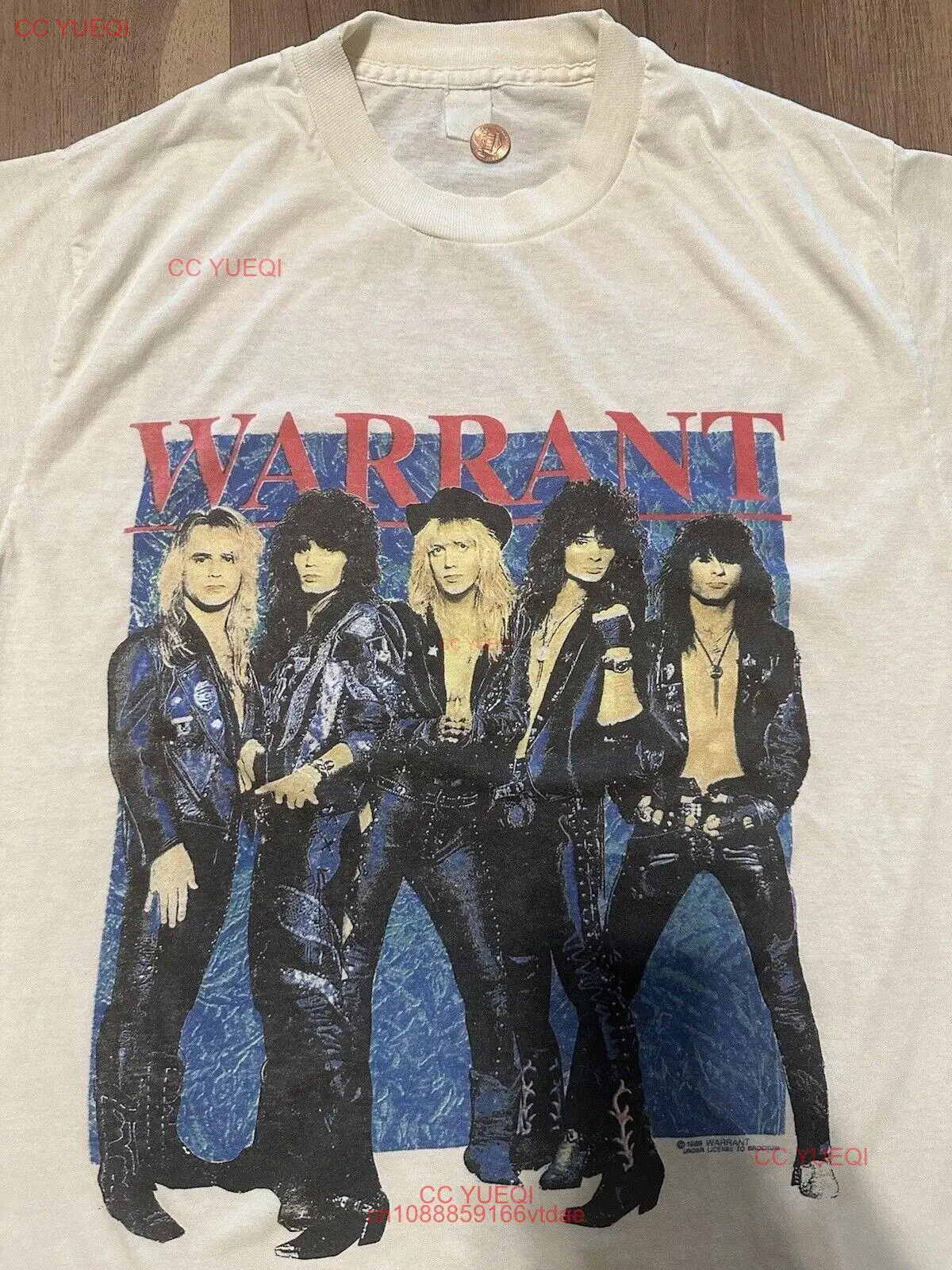 Vtg бандаж на футболке 1989 грязно-грязеотталкивающий воняет богатый 80s Glam Metal